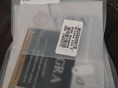 1 carat moissanite diamond earings