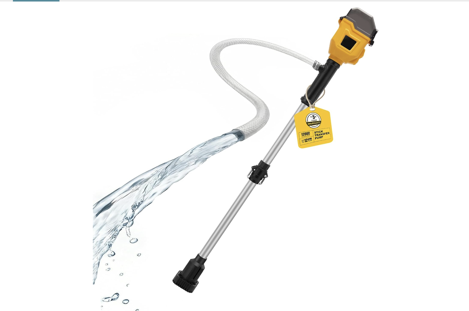 New in Box,Brushless Stick Water Transfer Pump Compatible with Dewalt 20V Battery(Tool Only),