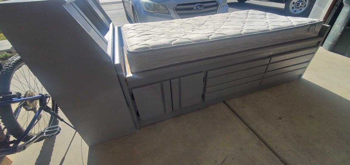 twin captain bed and dresser $200 OBO