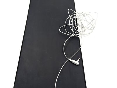Grounding Pad Under Desk Feet Black