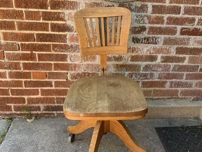 Antique desk chair small