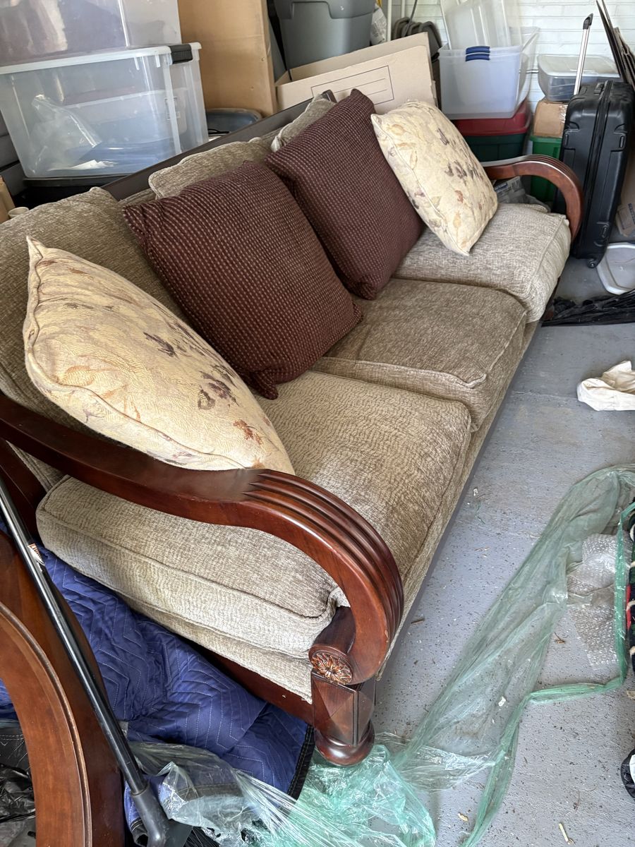Bassett couch and three tables