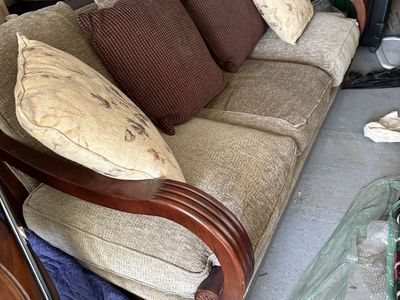 Bassett couch and three tables