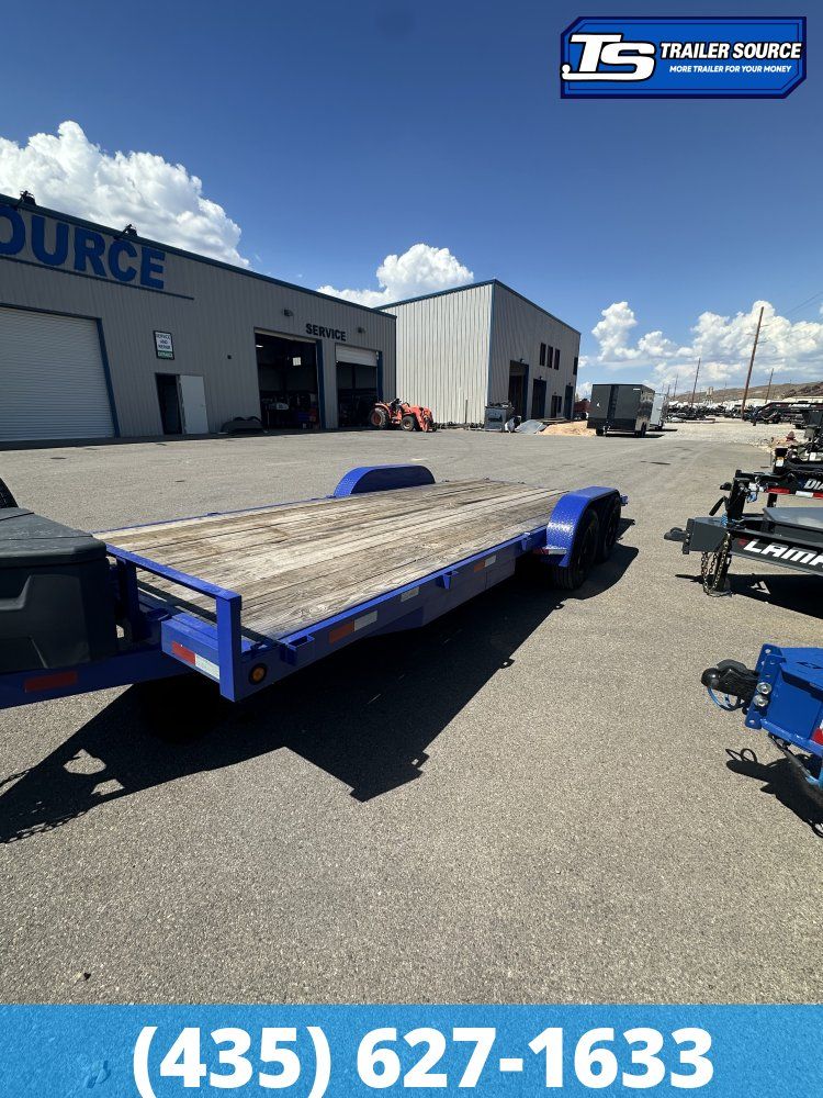 7x20 Innovative XTREME Flatbed Car Hauler Trailer - 10K GVWR - 14 Ply Tires, Dovetail, Tongue Box