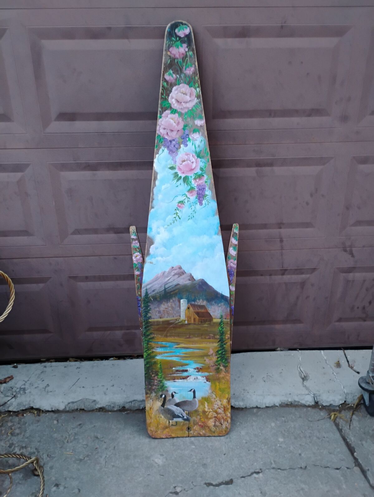 Vintage Ironing Board Custom Painted
