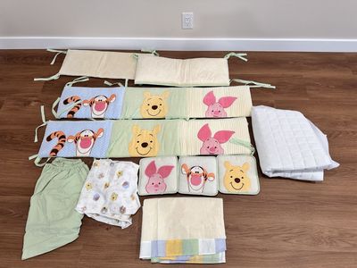 Disney Winnie the Pooh Tigger Piglet Baby Crib Bedding Set