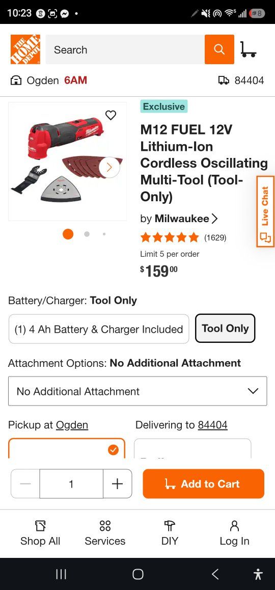 Milwaukee M12 FUEL 12V Lithium-Ion Cordless Oscillating Multi-Tool (Tool-Only)