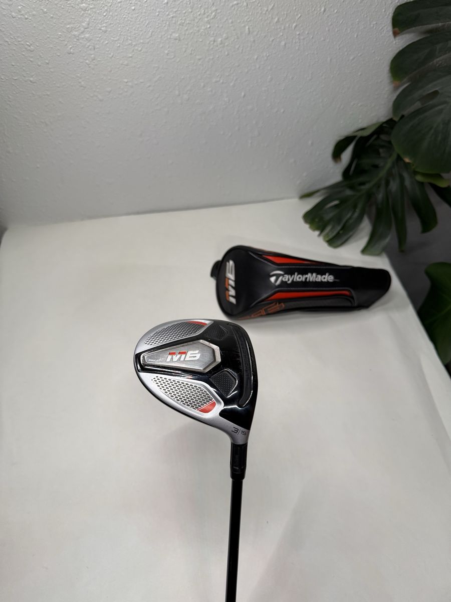 TaylorMade M6 3 Wood 15° Fujikura Atmos 5 Regular Graphite RH Headcover