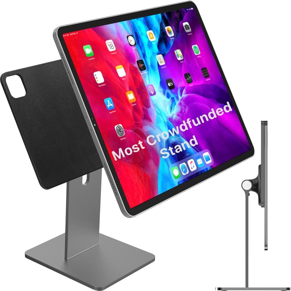 MagFlott V1.0 Magnetic Stand for iPad Pro 12.9”, iPad Air 13" M3/M2. Gray