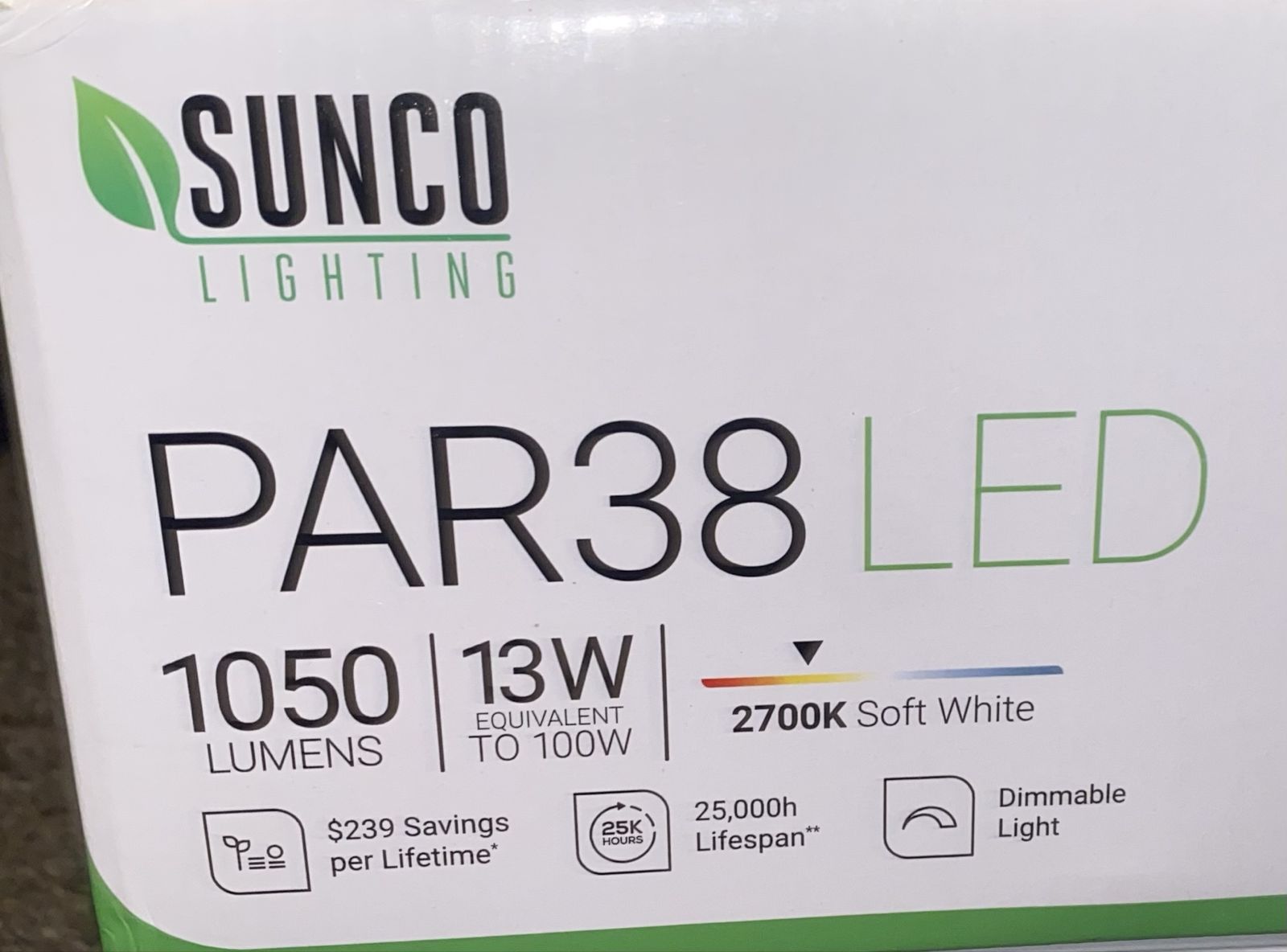 15 Sunco light bulbs cool white 2700k soft white lPAR38 LED Flood/Spot Light Bulb brand new