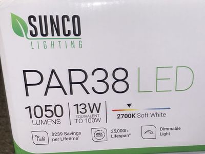 15 Sunco light bulbs cool white 2700k soft white lPAR38 LED Flood/Spot Light Bulb brand new