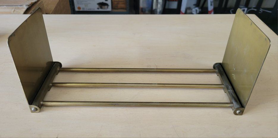 Vintage Bradley & Hubbard Adjustable Brass Bookends - Expandable Desktop Decor