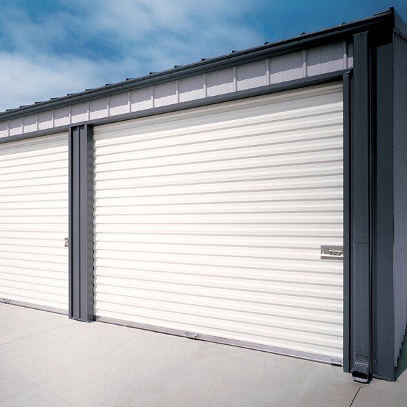 BRAND NEW 9' x 7' WHITE ROLL UP DOOR