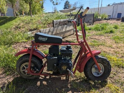 Coleman CT100u mini-bike.