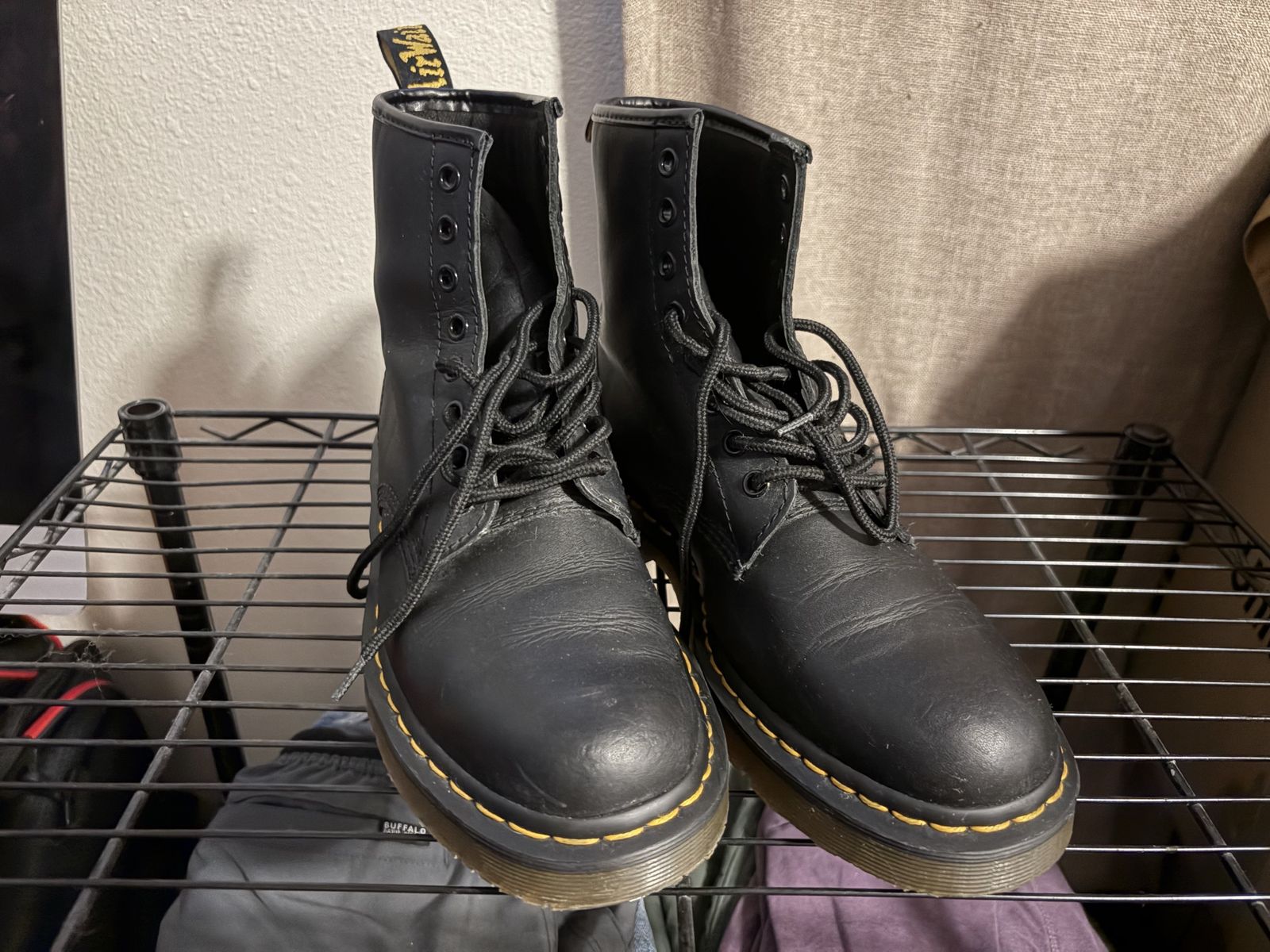 Dr. Martens 1460 SR Slip-Resistant Work Boots – Black – Men’s 9 / Women’s 10