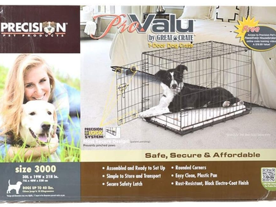 Collapsible Medium Dog Crate 30" X 19" X 21"