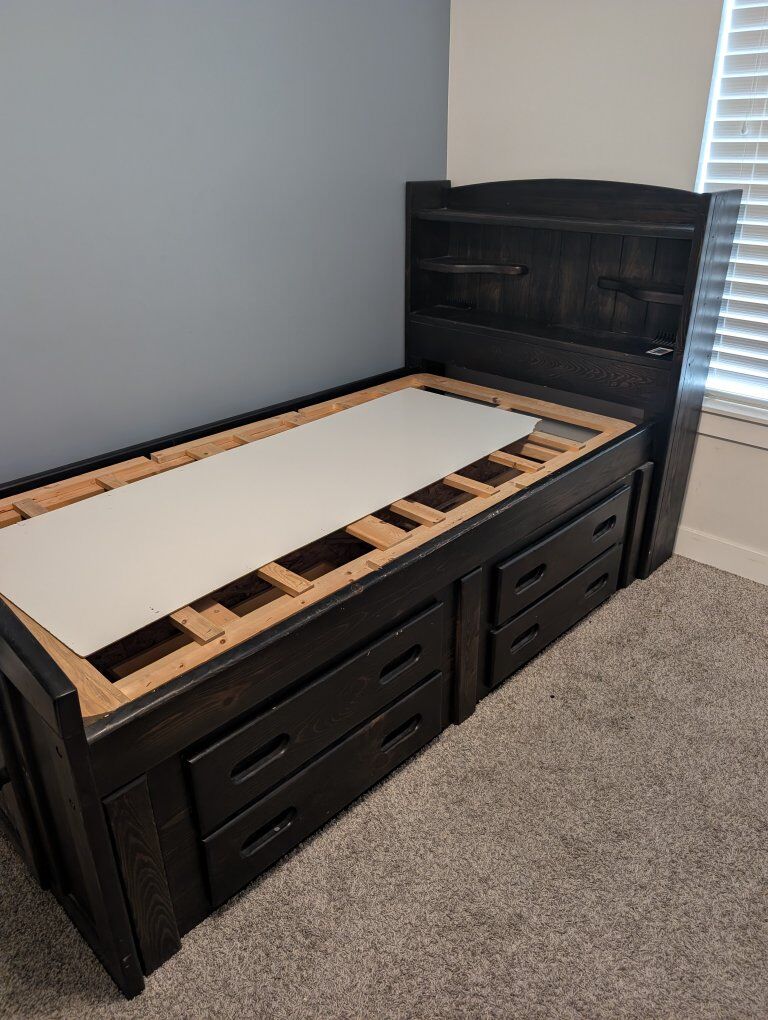 Captain bed frame