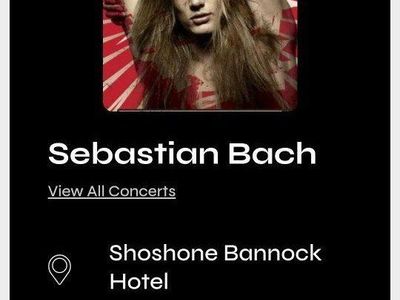 Sebastian Bach concert tickets