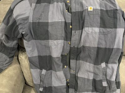 Carhartt Plaid Shirt Jacket Large OBO