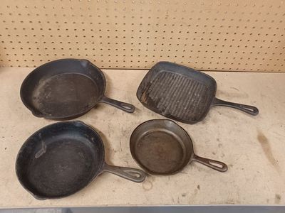 Cast iron skillets. All for $35