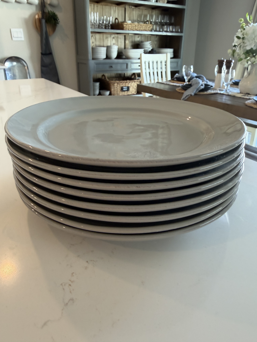 Cambria Pottery Barn Plates - 9.5" diam, 1.25" th