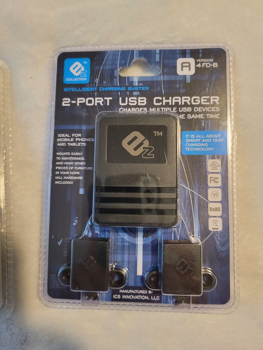(2) Ez Collection 2-port USB Charger- $15 for both