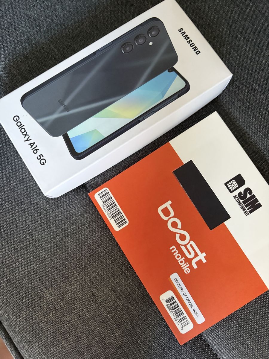 Samsung Galaxy A16 5G Smart Phone & Boost Mobile SIM Activation Kit
