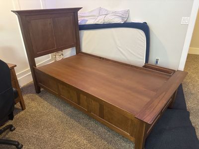 All wood 3 drawer twin sized bed