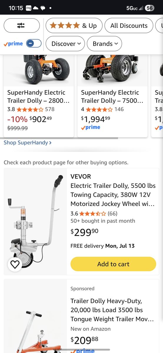 Vevor Electric Trailer Dolly