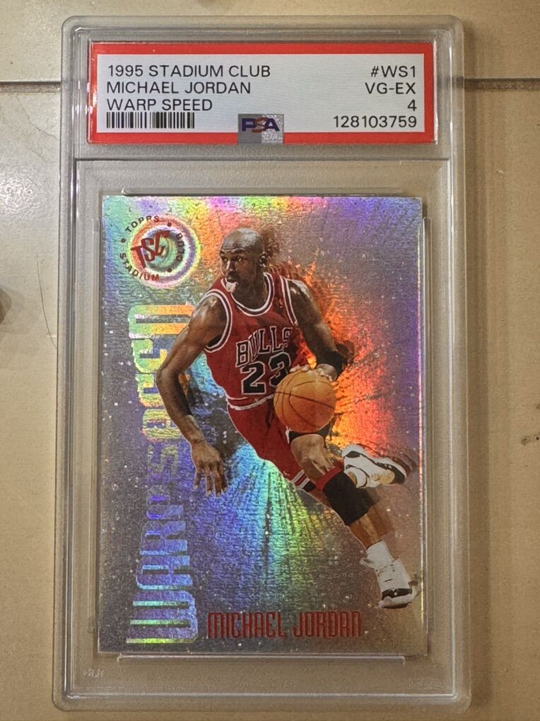 1995 Stadium Club Michael Jordan Warp Speed