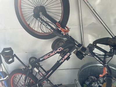 Kent Chaos FS20 Freestyle BMX Bike - Black/Orange, 20-inch Wheels