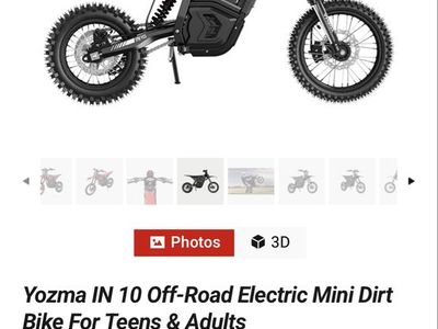 Yozma 10 in electric dirt bike