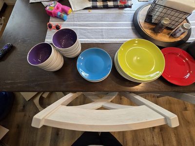 Colorful dinnerware set - plates and bowls