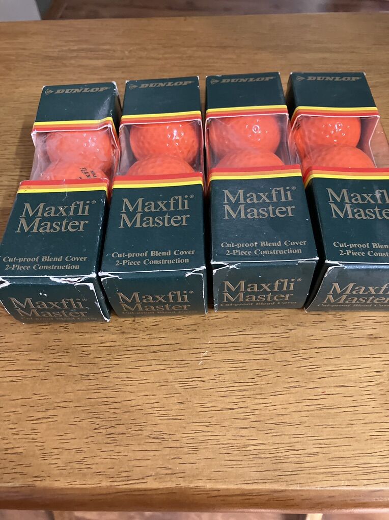 4  3 Pack Boxes Dunlap Maxfli Master Golf Balls