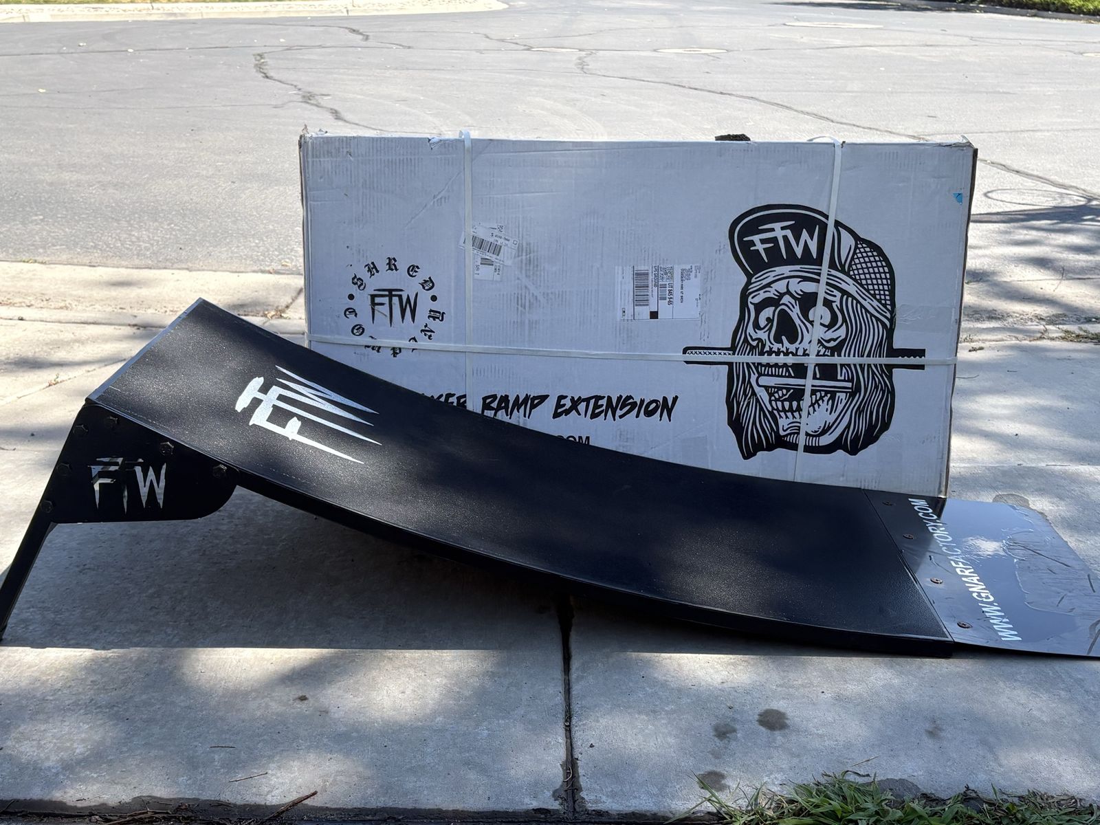 Gnar Factory FTW Shredder Kicker Skate/Bike Ramp + Extension