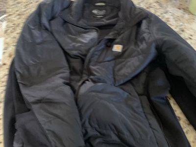 Black carhartt jacket/coat women’s size xl relaxed fit