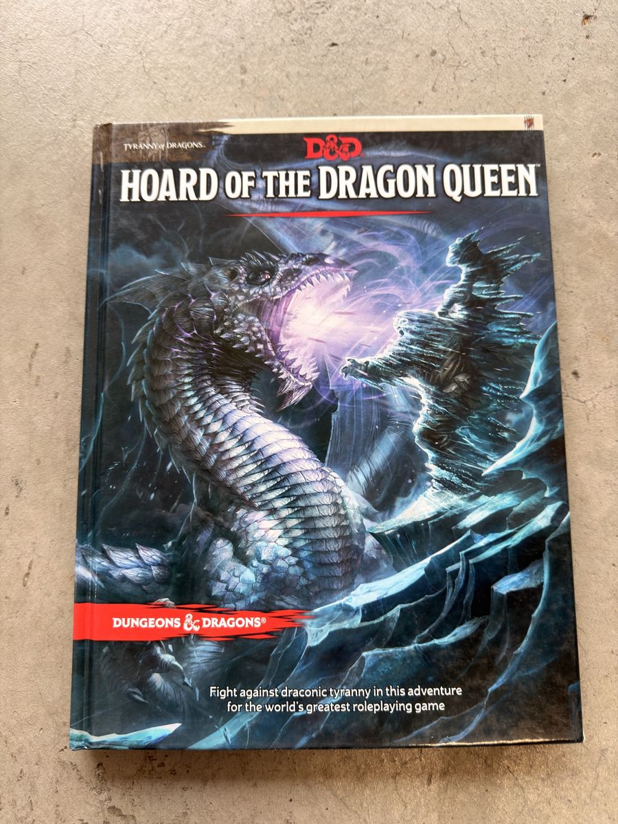 D&D Hoard of the Dragon Queen Adventure Module Tyranny of Dragons Dungeons & Dragons Hardcover