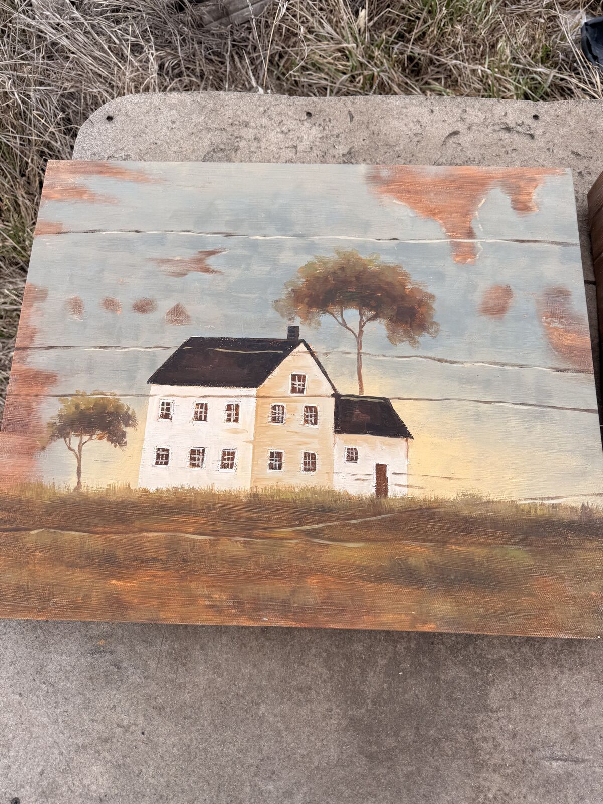 Farm House Canvas Painting