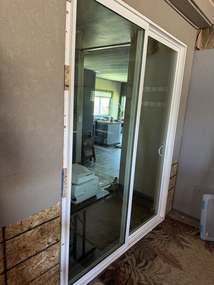 8 foot tall 6 foot wide sliding glass patio door