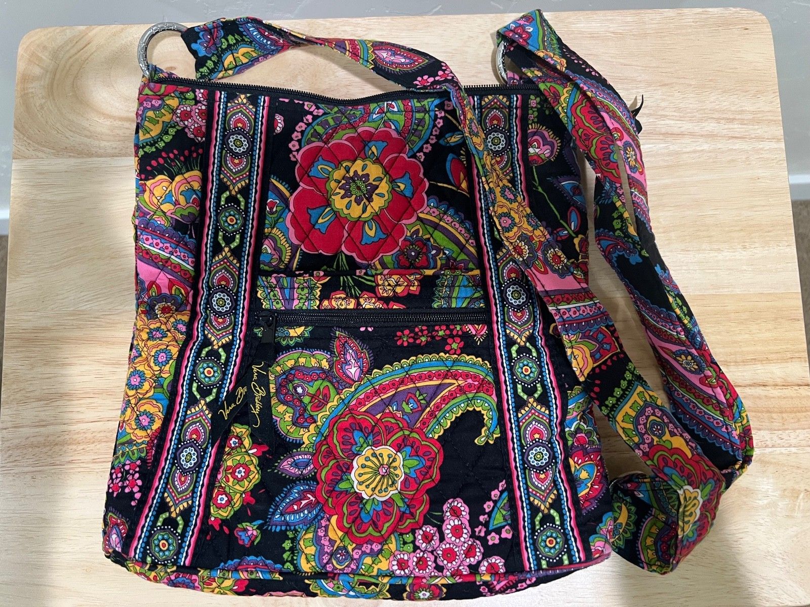 Vera Bradley Quilted Crossbody Bag in Retired Symphony in Hue Pattern