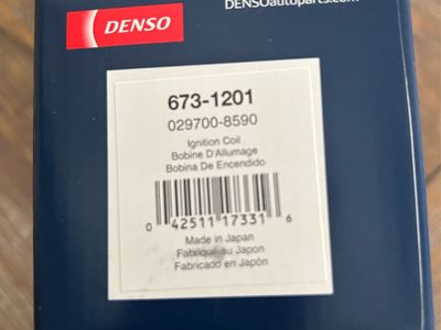 3 Denso ignition coils for a 2001 Toyota 4Runner