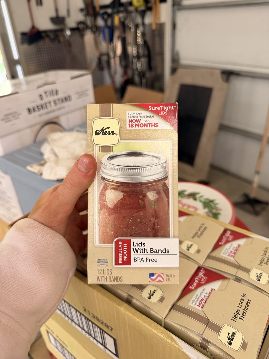 Kerr Regular Mouth Canning Lids with Bands