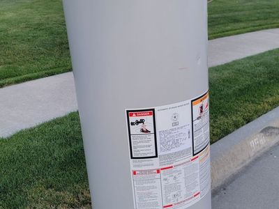 Free Scrap Bradford White Water Heater - Natural Gas - On Curb for Pickup for Scrap/Parts