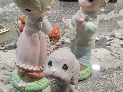 Precious moments 18" tall figurines