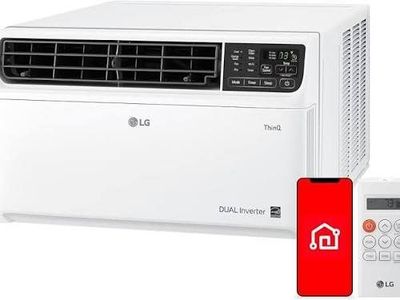 LG LW1017ERSM 10,000 BTU Smart Dual Inverter Window Air Conditioner w/ Remote - White