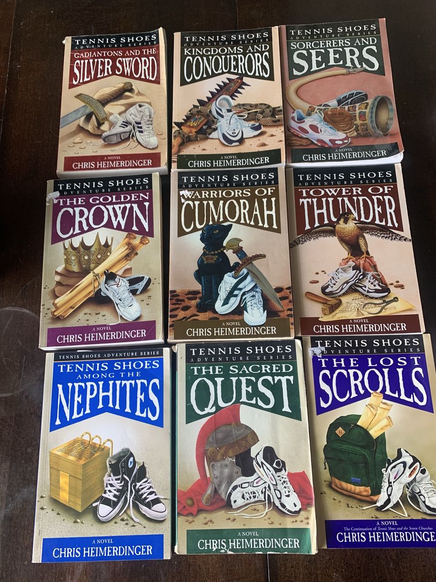 Chris Heimerdinger Tennis Shoes Adventure Series Books -  9 Book Set - Fiction Novel