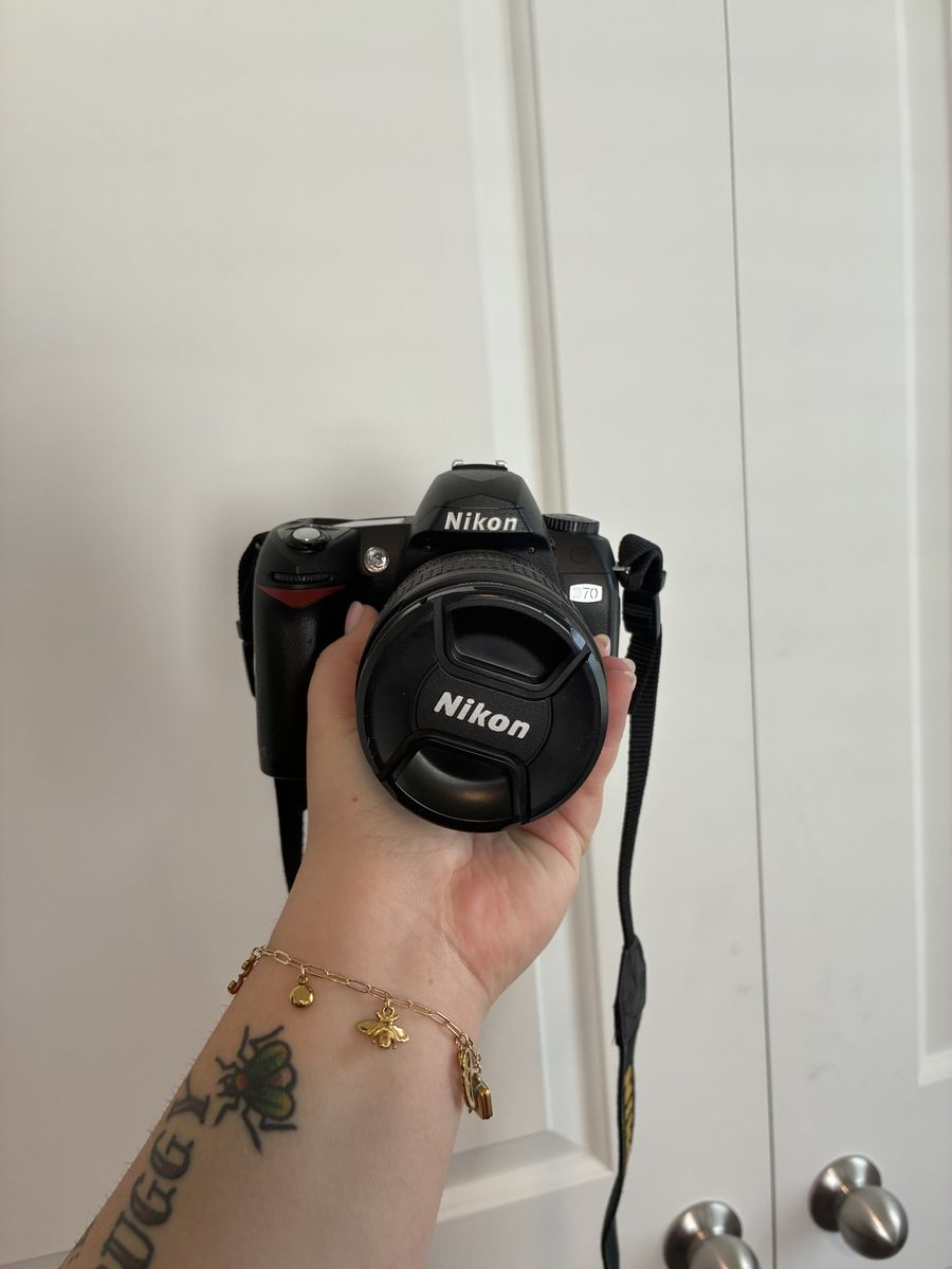 Nikon Digital Camera with DX SWM IF Aspherical 67 lens and camera bag