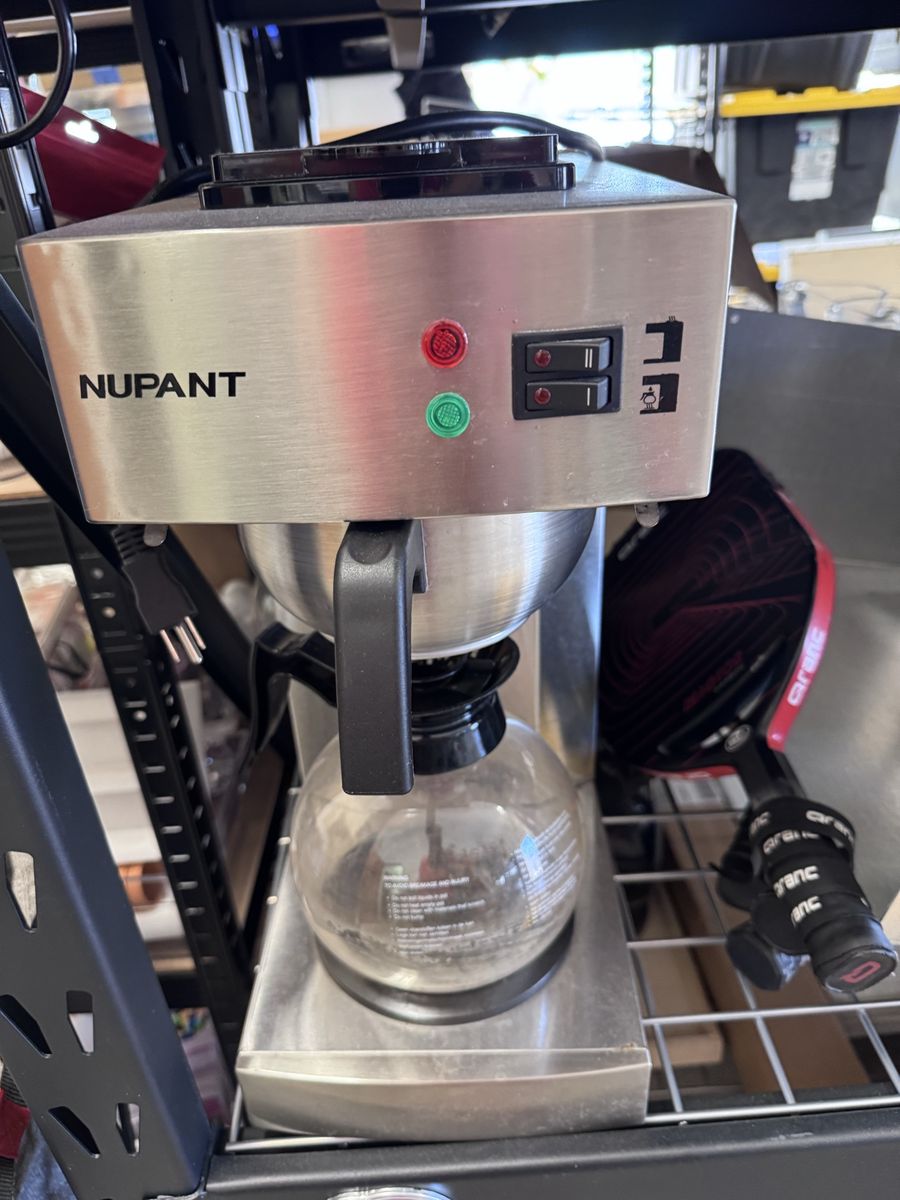 Nupant Stainless Steel Coffee Maker - Classic Drip Brew Machine with Glass Carafe