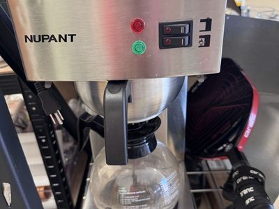 Nupant Stainless Steel Coffee Maker - Classic Drip Brew Machine with Glass Carafe