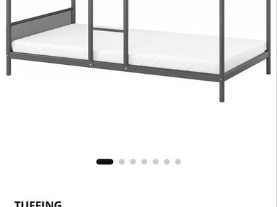 TUFFING Bunk bed frame, dark gray, Twin ikea